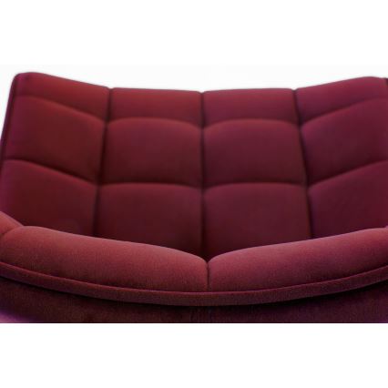 Chaise de salle à manger COMORO 1 pièce rouge foncé