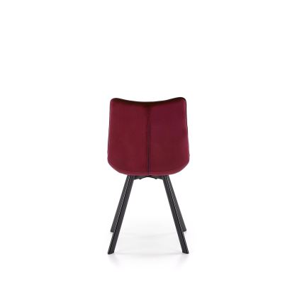 Chaise de salle à manger COMORO 1 pièce rouge foncé