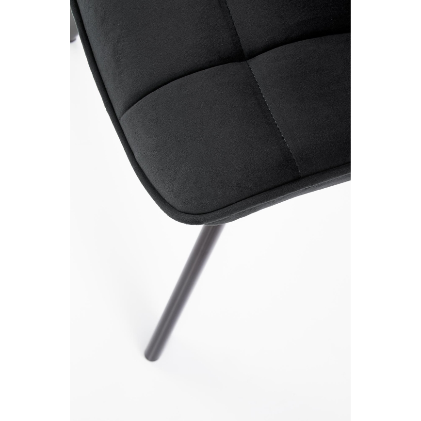 Chaise de salle à manger COMORO — 1 pièce, noire