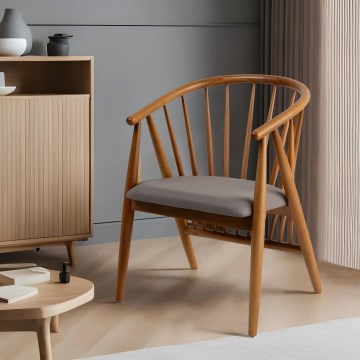Chaise de salle à manger DORIS 82x56 cm chêne/gris