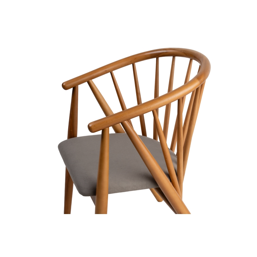 Chaise de salle à manger DORIS 82x56 cm chêne/gris