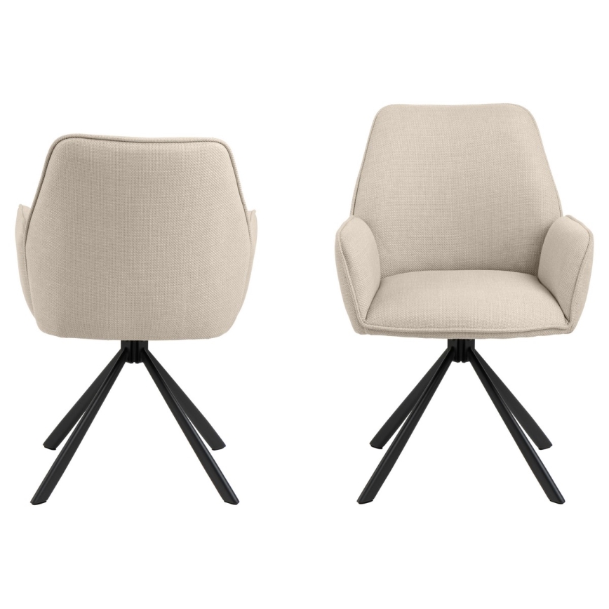 Chaise de salle à manger ESME 1 pcs beige