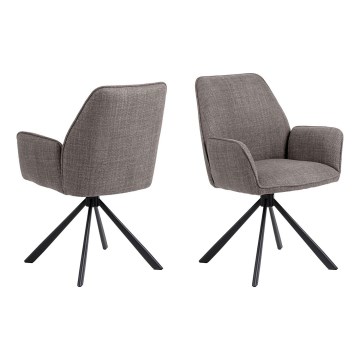 Chaise de salle à manger ESME 1 pcs gris
