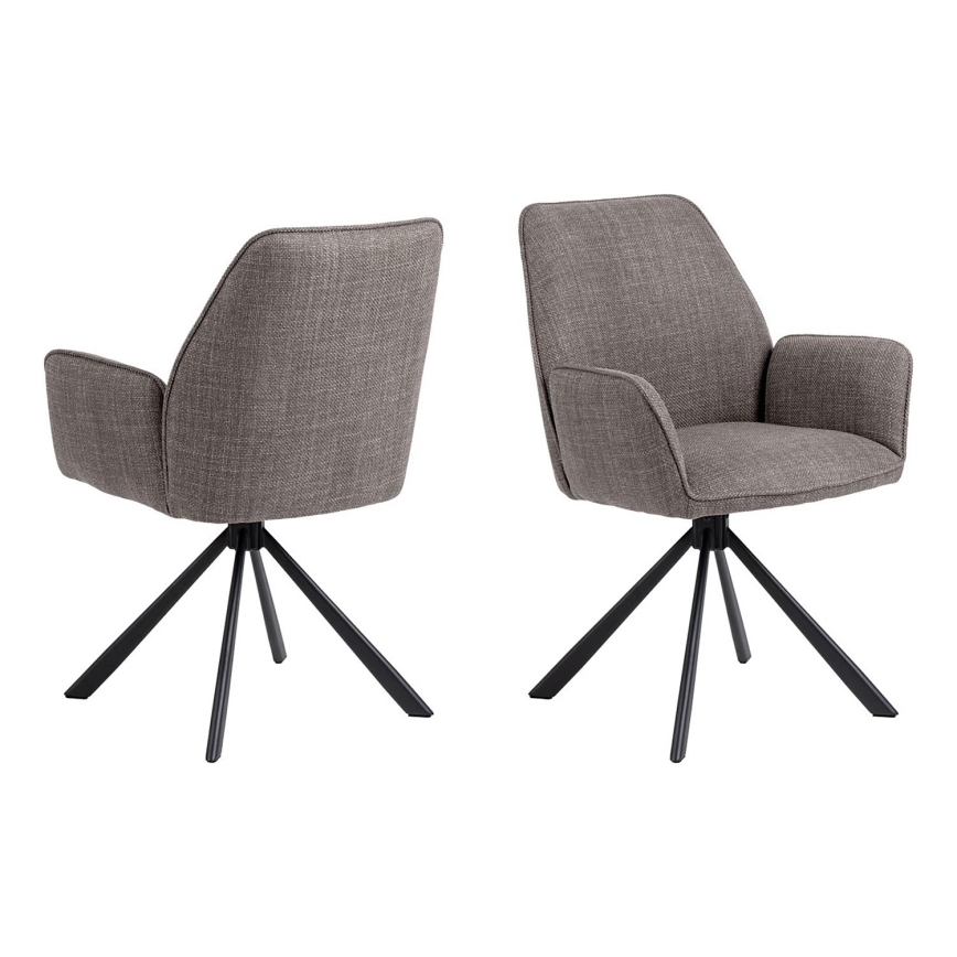 Chaise de salle à manger ESME 1 pcs gris