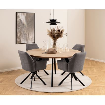 Chaise de salle à manger ESME 1 pcs gris