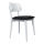 Chaise de salle à manger EZRA blanc/noir