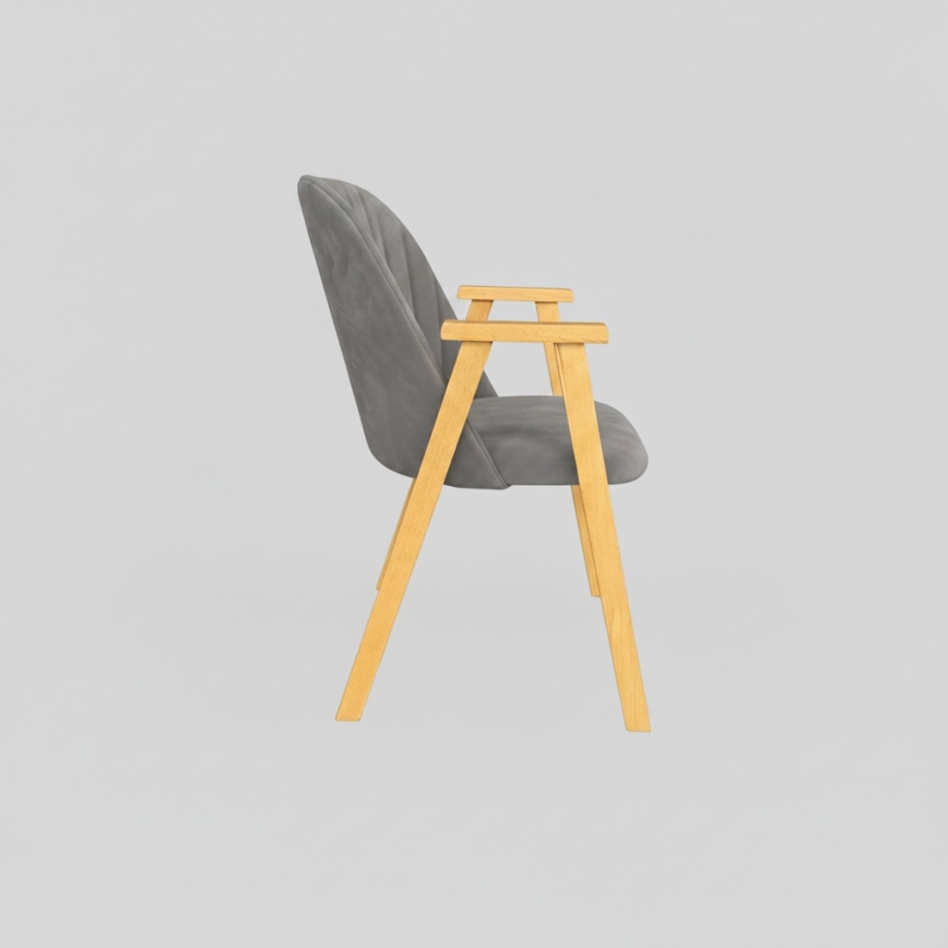 Chaise de salle à manger GARDA chêne/gris