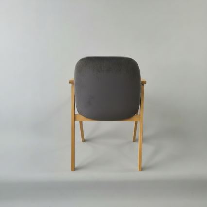 Chaise de salle à manger GARDA chêne/gris