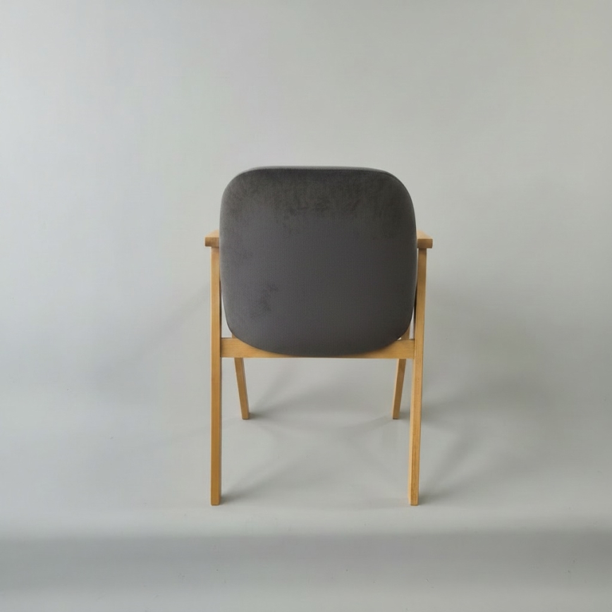 Chaise de salle à manger GARDA chêne/gris