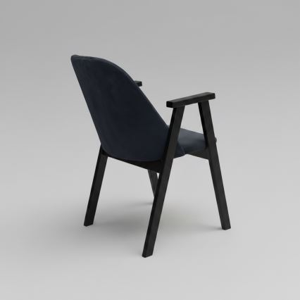 Chaise de salle à manger GARDA noire/anthracite