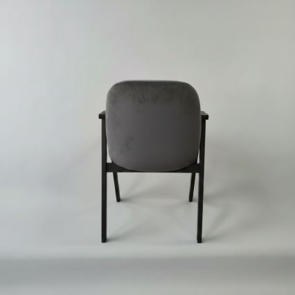 Chaise de salle à manger GARDA noire/grise