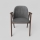 Chaise de salle à manger GARDA noyer/gris