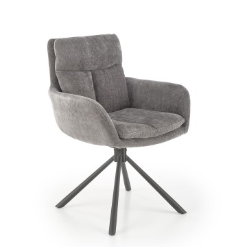 Chaise de salle à manger HALSA — 1 pièce, grise