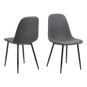 Chaise de salle à manger KAIA 1 pcs gris foncé