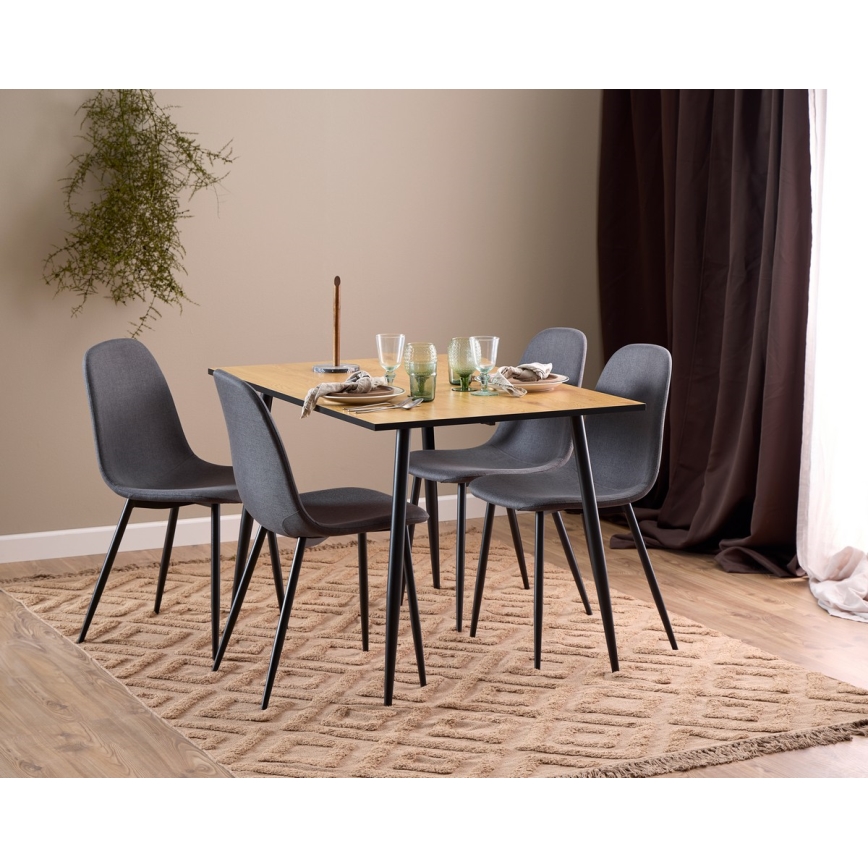 Chaise de salle à manger KAIA 1 pcs gris foncé