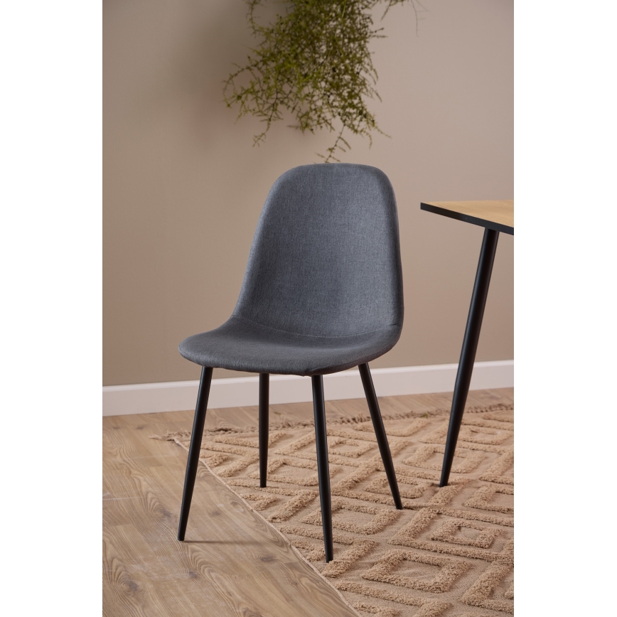 Chaise de salle à manger KAIA 1 pcs gris foncé