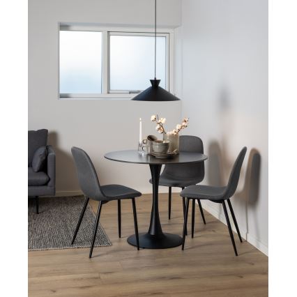 Chaise de salle à manger KAIA 1 pcs gris foncé