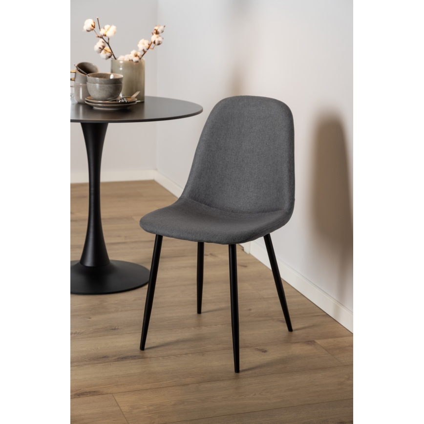 Chaise de salle à manger KAIA 1 pcs gris foncé