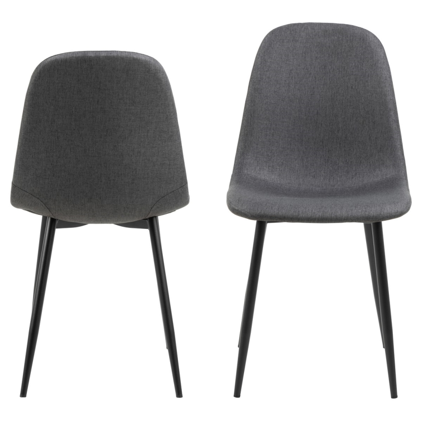 Chaise de salle à manger KAIA 1 pcs gris foncé