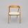Chaise de salle à manger LUSO chêne/beige
