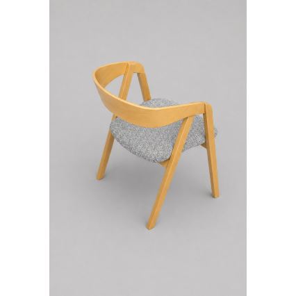 Chaise de salle à manger LUSO chêne/gris