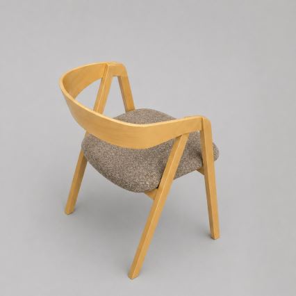 Chaise de salle à manger LUSO chêne/marron