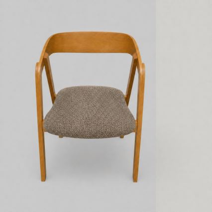 Chaise de salle à manger LUSO chêne/marron