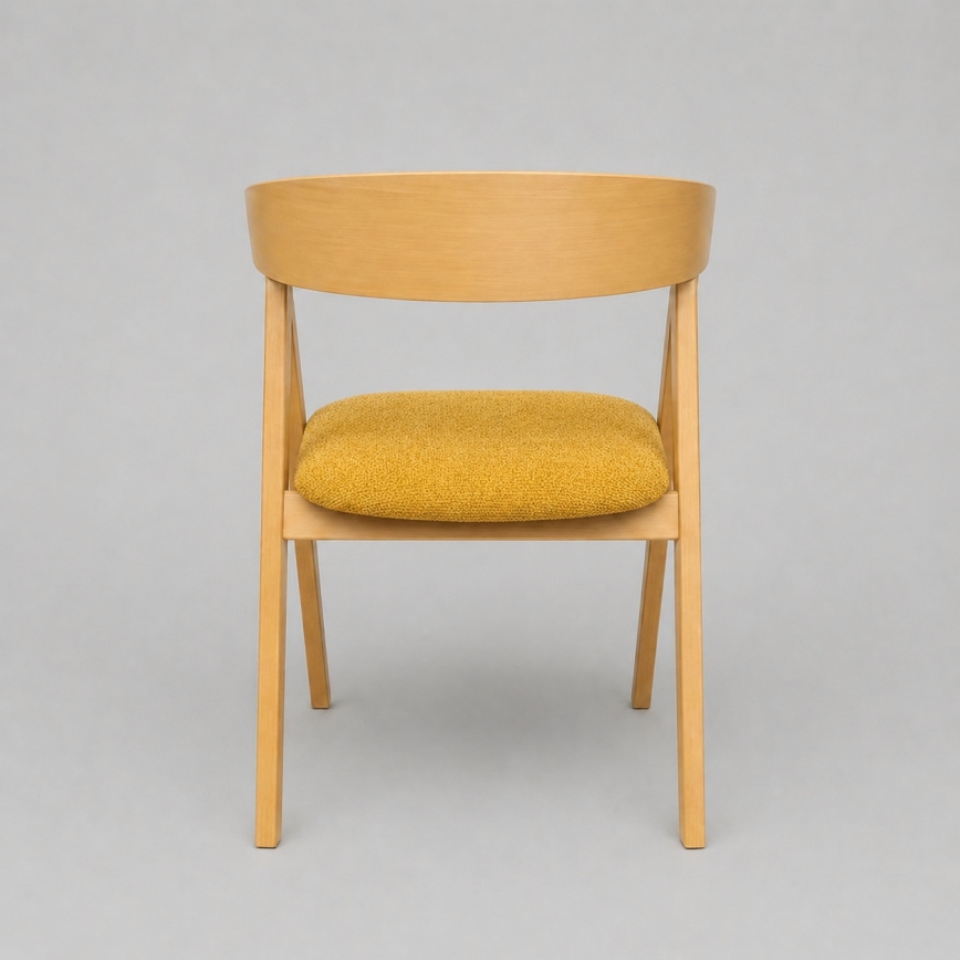 Chaise de salle à manger LUSO chêne/orange