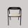 Chaise de salle à manger LUSO noire/beige