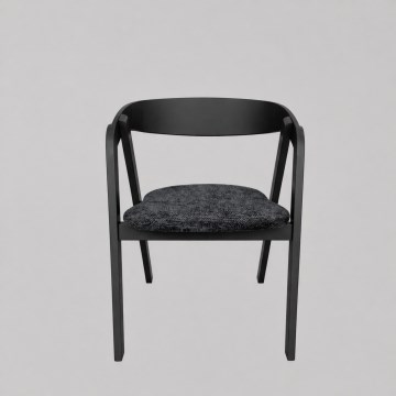 Chaise de salle à manger LUSO noire