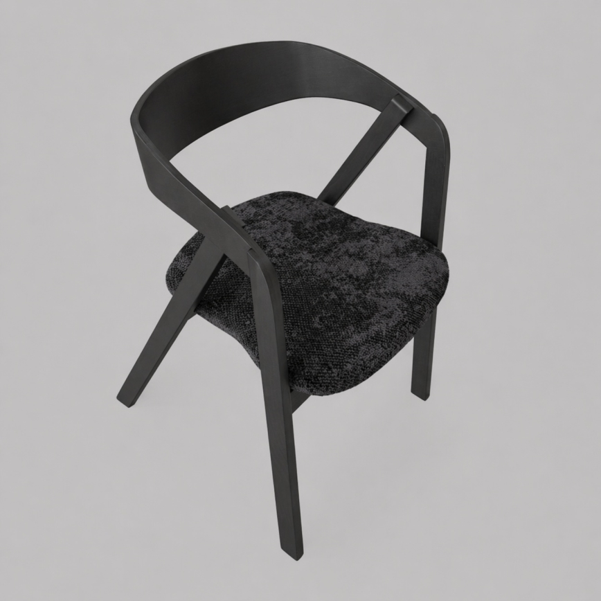 Chaise de salle à manger LUSO noire
