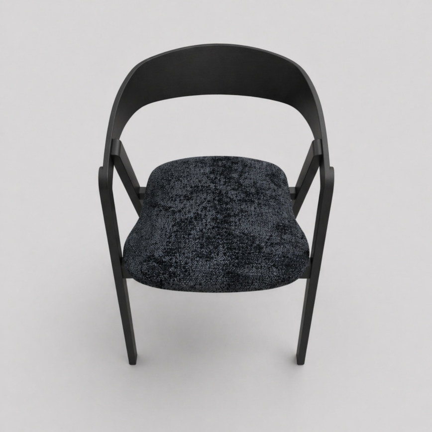 Chaise de salle à manger LUSO noire