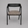Chaise de salle à manger LUSO noire/marron