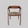 Chaise de salle à manger LUSO noyer/marron