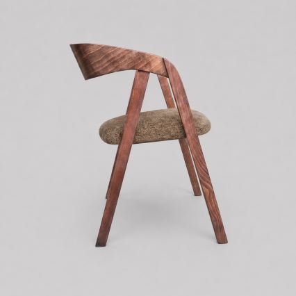 Chaise de salle à manger LUSO noyer/marron