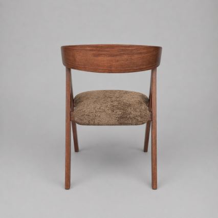 Chaise de salle à manger LUSO noyer/marron