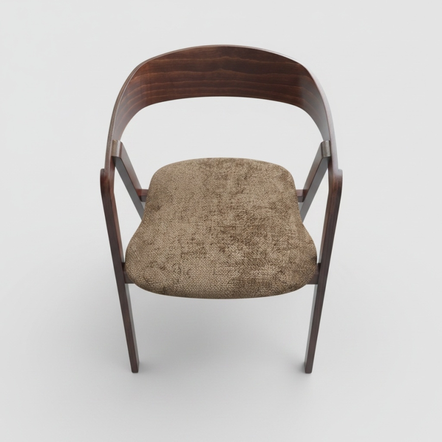 Chaise de salle à manger LUSO noyer/marron