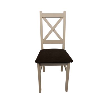 Chaise de salle à manger NATE chêne sonoma/marron foncé