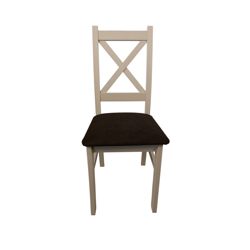 Chaise de salle à manger NATE chêne sonoma/marron foncé