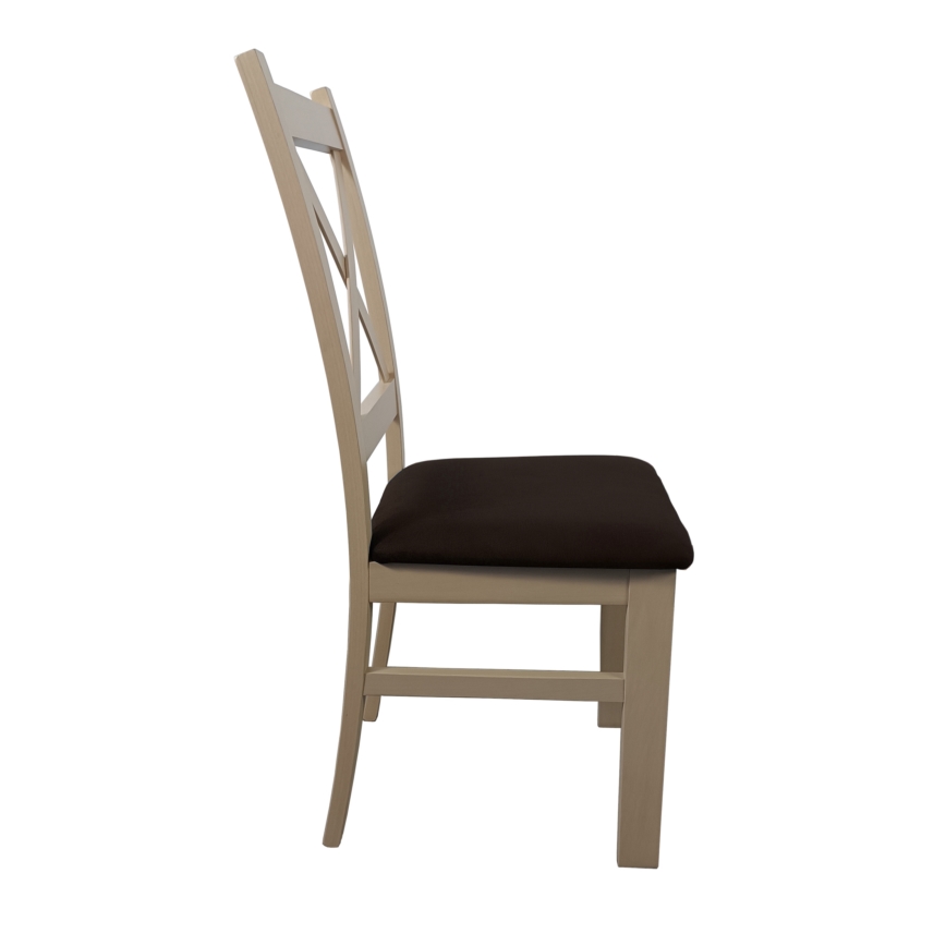 Chaise de salle à manger NATE chêne sonoma/marron foncé