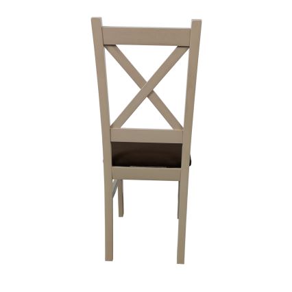 Chaise de salle à manger NATE chêne sonoma/marron foncé
