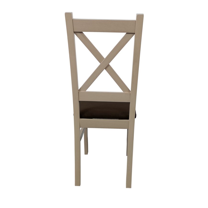 Chaise de salle à manger NATE chêne sonoma/marron foncé