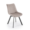 Chaise de salle à manger pivotante OMBRA 1 pièce beige