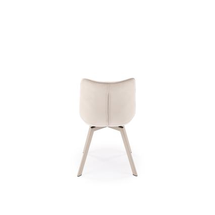 Chaise de salle à manger pivotante OMBRA 1 pièce, crème