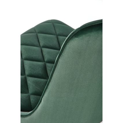 Chaise de salle à manger RESTIVO — 1 pièce, vert foncé