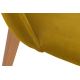 Chaise de salle à manger RIFO 86x48 cm jaune/chêne clair