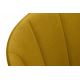 Chaise de salle à manger RIFO 86x48 cm jaune/chêne clair