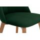 Chaise de salle à manger RIFO 86x48 cm vert foncé/chêne clair