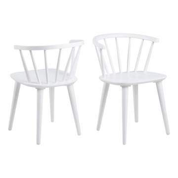 Chaise de salle à manger RUBY 1 pcs blanc