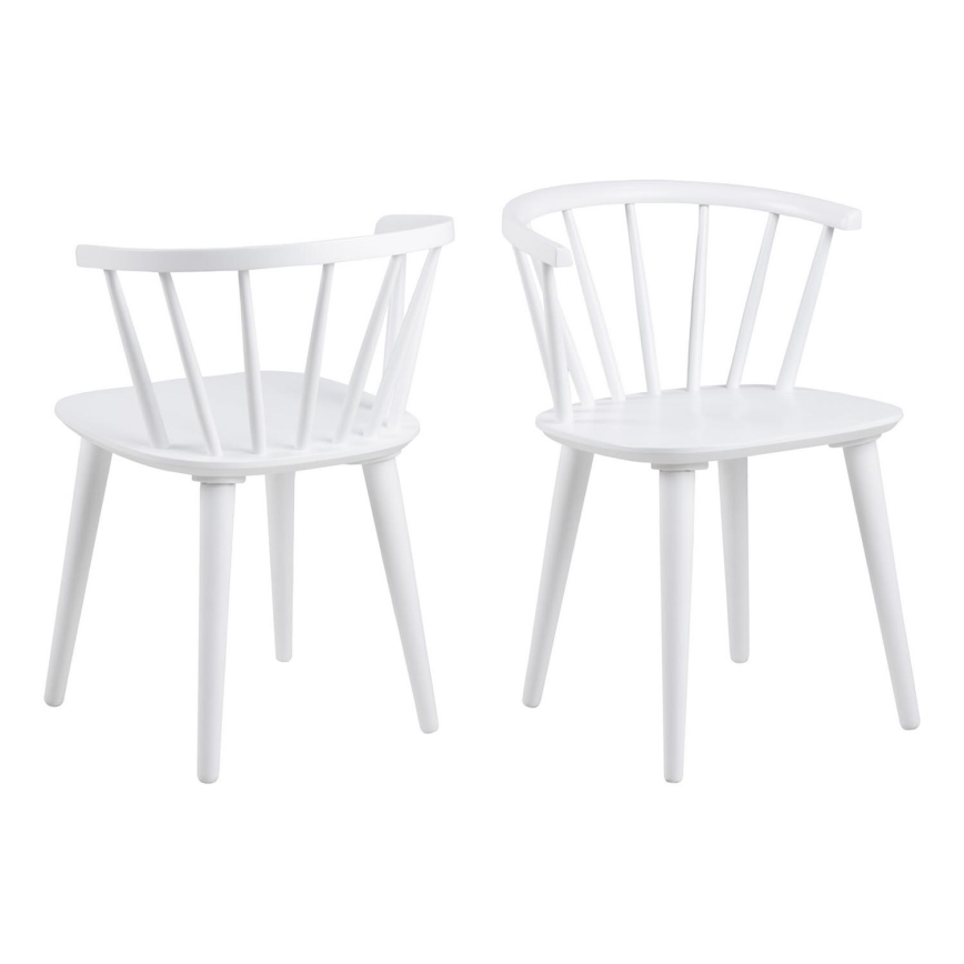 Chaise de salle à manger RUBY 1 pcs blanc